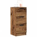 vidaXL Komoda staré drevo 30x30x70 cm spracované drevo