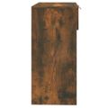 vidaXL Konzolový stolík dymový dub 90x36x75 cm spracované drevo