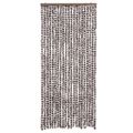 vidaXL Záves proti muchám hnedo-biely 90x200 cm ženilka