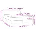 vidaXL Posteľný rám boxsping s matracom tmavozelený 140x190 cm zamat
