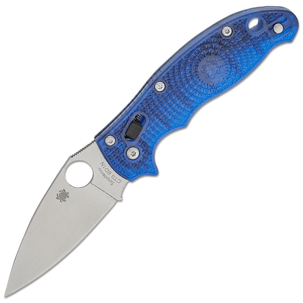 Spyderco C101PBL2 Manix 2 Lightweight vreckový nôž 8,6 cm, transparentná modrá, Satin, FRN