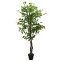 vidaXL Umelý fikusový strom 630 listov 120 cm zelený
