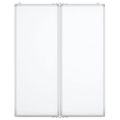 vidaXL Magnetická biela tabuľa skladacia 80x100x1,7 cm hliník