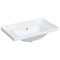 vidaXL Kúpeľňové umývadlo biele 81x48x23 cm obdĺžnikové keramické