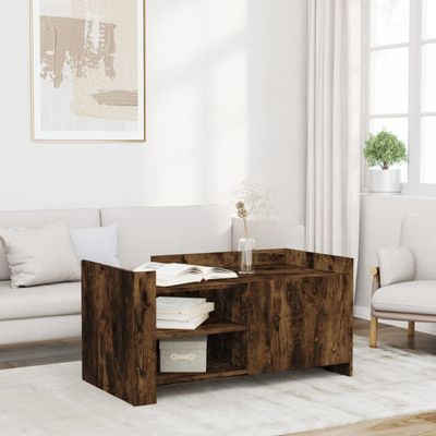 vidaXL Konferenčný stolík dymový dub 100x50x50 cm kompozitné drevo