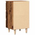 vidaXL Nočná skrinka Old Wood 40x35x69 cm Engineered Wood