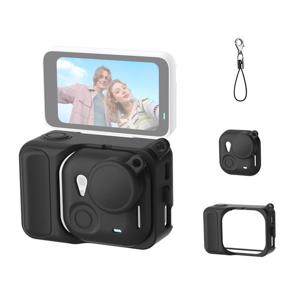 Silikónové ochranné puzdro Puluz pre Insta360 Go Ultra (čierne)