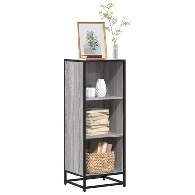 vidaXL Knižnica sivý dub sonoma 40x35x107,5 cm kompozitné drevo