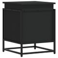 vidaXL Úložný box s vekom čierny 40x40x51,5 cm kompozitné drevo