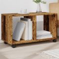 vidaXL Skrinka na kolieskach staré drevo 72x33x42,5cm kompozitné drevo