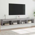 vidaXL TV skrinky s LED svetlami 2 ks sivé sonoma 100x30x30 cm