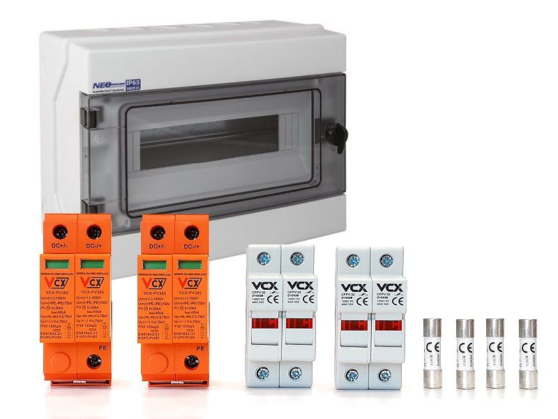 SET - Rozvádzač PROFI DC 1000 V pre 2 stringy T2 (C) pre fotovoltaiku