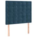 vidaXL Posteľný rám boxsping s matracom tmavomodrý 120x200 cm zamat