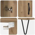 vidaXL Highboard Remeselný dub 34,5 x 34 x 90 cm Kompozitné drevo