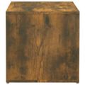 vidaXL Box so zásuvkou, tmavý dub 40,5x40x40 cm, kompozitné drevo
