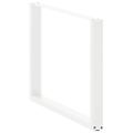 vidaXL Nohy k jedálenskému stolu v tvare U, 3 ks, biele, 100 x (72-73) cm, oceľové