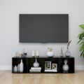 vidaXL TV skrinky 4 ks, čierne 37x35x37 cm, kompozitné drevo
