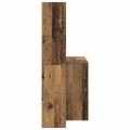 vidaXL Stôl Staré drevo 138,5 x 55 x 143 cm Kompozitné drevo