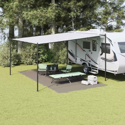 vidaXL Koberec do stanu Svetlosivá 600 × 300 cm Polyetylén
