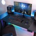 AROZZI ZONA Mousepad XL Black Marble/ XL podložka na stůl/ 900x420x4 mm/ voděodolná Podložka pod myš, 900×420×4mm, mikrovlákno, protiskluzová guma, vodeodolná, barva cerný mramor