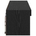 vidaXL TV nástenná skriňa 100 x 30 x 30 cm Čierny dub Kompozitné drevo