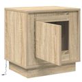 vidaXL Nočný stolík Sonoma dub 44 x 34,5 x 45 cm Kompozitné drevo