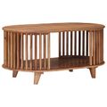 vidaXL Ručne vyrobený konferenčný stôl Teak hnedá 85 x 50 x 40 cm