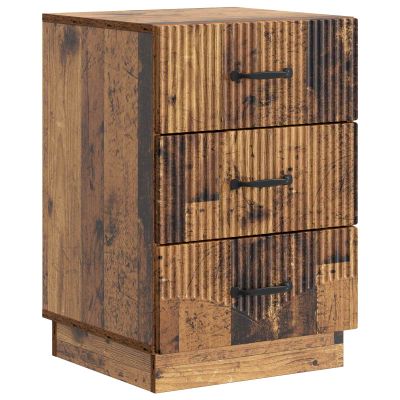 vidaXL Nočný stolík Staré drevo 43 x 41 x 63,5 cm Kompozitné drevo