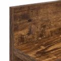 vidaXL Vešiak na stenu Nástenná montáž Dymová dub 60 x 10,5 x 18 cm