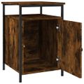 vidaXL Nočné stolíky 2 ks dymový dub 40x42x60 cm kompozitné drevo