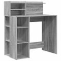 vidaXL Stôl Sivý Sonoma Kompozitné drevo 90 x 48 x 101,5 cm