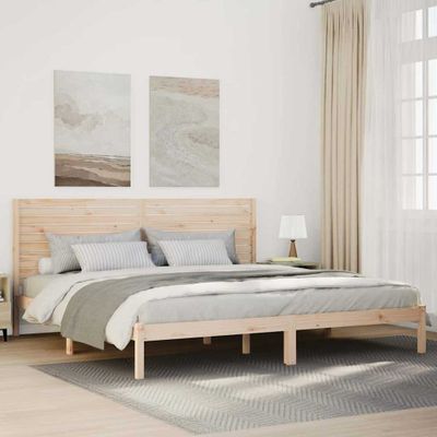vidaXL Extra dlhá posteľ bez matraca 180x210 cm masívne drevo