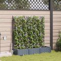 vidaXL Záhradný kvetináč 3 ks Svetlosivá 120 x 40 x 126 cm PP