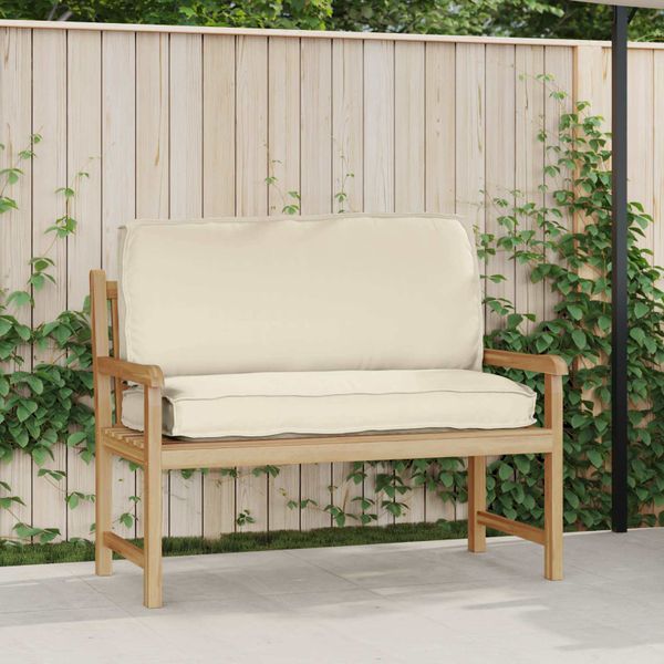 vidaXL Podložka Oxfordská látka Krémová 120 x 50 x 12 cm