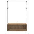 vidaXL Vešiak na oblečenie Hnedý dub 100 x 44 x 160 cm