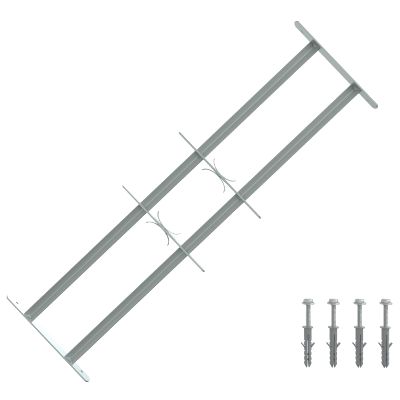 vidaXL Bezpečnostná mreža na okná s 2 priečkami 3 pcs 630-1140 mm