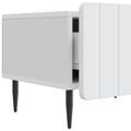 vidaXL TV skrinka Biela 147 x 34,5 x 32 cm Kompozitné drevo