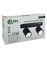 Q-03AD Stropné bodové svetlo 2xGU10 čierne QTEC
