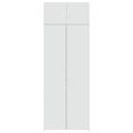 vidaXL Úložná skrinka biela 80x42,5x225 cm kompozitné drevo