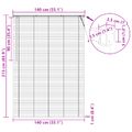 vidaXL Žalúzia Biely 213 x 140 cm 25 mm PVC