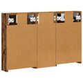 vidaXL Set kabinetov do kúpeľne 3 ks 80 x 10,5 x 50 cm