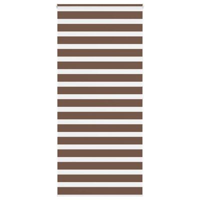 vidaXL Zebra roleta hnedá 115x200 cm šírka látky 110,9 cm polyester