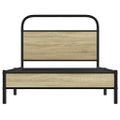 vidaXL Posteľný rám bez matraca 90x200 cm dub sonoma kompozitné drevo