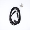 Maxlife MXUC-03 magnetický kábel USB - Lightning + USB-C + microUSB 1,0 m 3A čierny nylon
