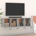 vidaXL Nástenné skrinky 2ks betónovosivé 80x35x36,5cm spracované drevo