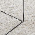 vidaXL Shaggy koberec PAMPLONA, vysoký vlas, moderný krémový 200x200cm