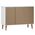 vidaXL Komoda MOLDE, biela 113x40x80 cm, borovicový masív