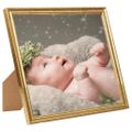 vidaXL Fotorámiky na stôl, koláž 3 ks, zlaté 20x20 cm, MDF