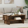 vidaXL Konferenčný stolík Dymová dub 80 x 46 x 35 cm Kompozitné drevo