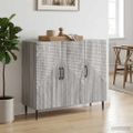 vidaXL Servírovacia skriňa Sivá sonoma 89 x 34,5 x 80 cm